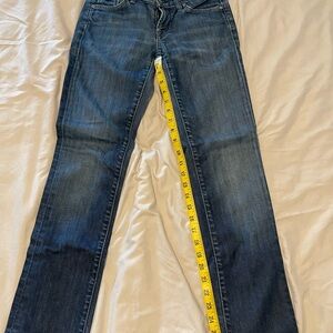 Citizens of Humanity Straight Leg Dark Blue Denim Jeans size 25